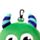 Relaxeazzz Green Monstarz Monster Plush Travel Pillow & Eye Mask