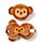 Relaxeazzz Monkey Plush Travel Pillow & Eye Mask