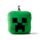 Relaxeazzz Minecraft Creeper Shaped Plush Travel Pillow & Eye Mask