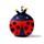Relaxeazzz Adorabugs Ladybird Plush Travel Pillow & Eye Mask