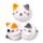 Relaxeazzz Adoramals Pets Lola the Cat Plush Travel Pillow & Eye Mask