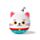 Relaxeazzz Maneki Neko Lucky Cat Plush Travel Pillow & Eye Mask