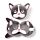 Relaxeazzz French Bulldog Plush Travel Pillow & Eye Mask