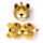 Relaxeazzz Leopard Plush Travel Pillow & Eye Mask