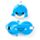 Relaxeazzz Adoramals Blu the Dolphin Plush Travel Pillow & Eye Mask