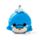 Relaxeazzz Adoramals Blu the Dolphin Plush Travel Pillow & Eye Mask