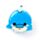 Relaxeazzz Adoramals Blu the Dolphin Plush Travel Pillow & Eye Mask