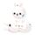 Relaxeazzz Adoramals Frances the Rabbit Plush Travel Pillow & Eye Mask