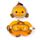 Relaxeazzz Adoramals Finley the Clown Fish Plush Travel Pillow & Eye Mask