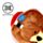 Relaxeazzz Paddington Bear Shaped Plush Travel Pillow & Eye Mask