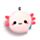 Relaxeazzz Adoramals Maddie the Axolotl Travel Pillow & Eye Mask