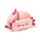 Relaxeazzz Adoramals Maddie the Axolotl Travel Pillow & Eye Mask