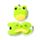 Relaxeazzz Silas the Frog Adoramals Travel Pillow & Eye Mask