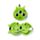 Relaxeazzz Space Cadets Alien Travel Pillow & Eye Mask