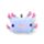 Relaxeazzz Minecraft Axolotl Shaped Plush Travel Pillow & Eye Mask