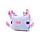 Relaxeazzz Minecraft Axolotl Shaped Plush Travel Pillow & Eye Mask