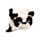 Relaxeazzz Minecraft Panda Shaped Plush Travel Pillow & Eye Mask