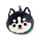 Relaxeazzz Luna the Husky Mountain Animal Plush Travel Pillow & Eye Mask