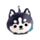 Relaxeazzz Luna the Husky Mountain Animal Plush Travel Pillow & Eye Mask
