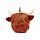 Relaxeazzz Highland Coo Plush Travel Pillow & Eye Mask