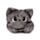 Hoodeazzz Beans & Co Pepper the Cat Plush Memory Foam Travel Pillow & Hood