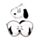Relaxeazzz Peanuts Snoopy Shaped Plush Travel Pillow & Eye Mask