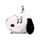 Relaxeazzz Peanuts Snoopy Shaped Plush Travel Pillow & Eye Mask