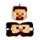 Relaxeazzz Minecraft Steve Shaped Plush Travel Pillow & Eye Mask