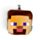 Relaxeazzz Minecraft Steve Shaped Plush Travel Pillow & Eye Mask