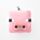 Relaxeazzz Minecraft Pig Shaped Plush Travel Pillow & Eye Mask