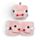 Relaxeazzz Minecraft Pig Shaped Plush Travel Pillow & Eye Mask