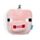 Relaxeazzz Minecraft Pig Shaped Plush Travel Pillow & Eye Mask