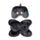 Relaxeazzz Game Over Game Controller Shaped Plush Travel Pillow & Eye Mask