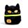 Squidglys Spooky Black Cat Plush Toy