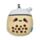 Relaxeazzz Foodiemals Bubble Tea Shaped Plush Travel Pillow & Eye Mask