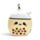Relaxeazzz Foodiemals Bubble Tea Shaped Plush Travel Pillow & Eye Mask
