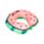 Relaxeazzz Foodiemals Lana the Watermelon Plush Memory Foam Travel Pillow