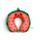 Relaxeazzz Foodiemals Lana the Watermelon Plush Memory Foam Travel Pillow