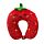 Relaxeazzz Foodiemals Ellie the Strawberry Plush Memory Foam Travel Pillow