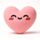Squidglys J'Adoramals Heart Pink Plush Toy