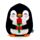 Squidglys J'Adoramals Heart Penguin with Red Rose Plush Toy