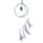 White Sickle Crescent Moon Dreamcatcher with Agate Charm