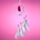 White Sickle Crescent Moon Dreamcatcher with Agate Charm