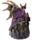 Dark Legends Dragon on Castle with LED Crystal