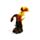 Dark Legends Fire & Charcoal Dragon on Rock