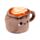 Foodiemals Cappuccino Plush Door Stop