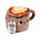 Foodiemals Cappuccino Plush Door Stop
