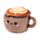 Foodiemals Cappuccino Plush Door Stop