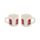 London Souvenir Red Bus Set of 2 Porcelain Espresso Cups