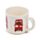 London Souvenir Red Bus Set of 2 Porcelain Espresso Cups